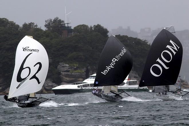 spinnaker action earler this season - Australian 18ft Skiff Championship © Frank Quealey /Australian 18 Footers League http://www.18footers.com.au